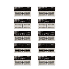 200pcs Dental Brackets Brace Highly Polished Metal Teeth Bracket Brace Black White