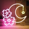 Kullneon Sakura Moon Neon Sign Star Neon Signs for Wall