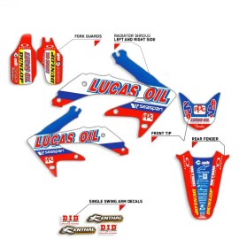 GRAPHICS DECAL 2004 - 2012 HONDA CRF 50 GRAPHICS CRF50 RED / BLUE MOTOCROSS STICKER DECALS KIT