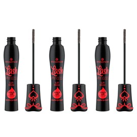 essence Lash Princess Slim Brush Long & Curl Mascara Waterproof, Black, Swinging, Lengthening, Vegan, Waterproof, No Microplastic Particles, Nanoparticles Free, Pack of 3 (3 x 12 ml)