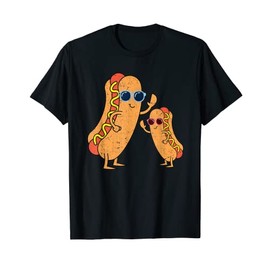 Sunglasses Wiener Hotdog Lover Foodie Fast Food Cool Hot Dog T-Shirt for Men Women Kids