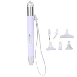 Pluma de Pintura de Diamante,Juego de Pluma de Taladro de Pintura Pluma de Luz de Pintura de Diamante con 6 Cabezas de Pluma de Repuesto para Arte de Uñas Diy
