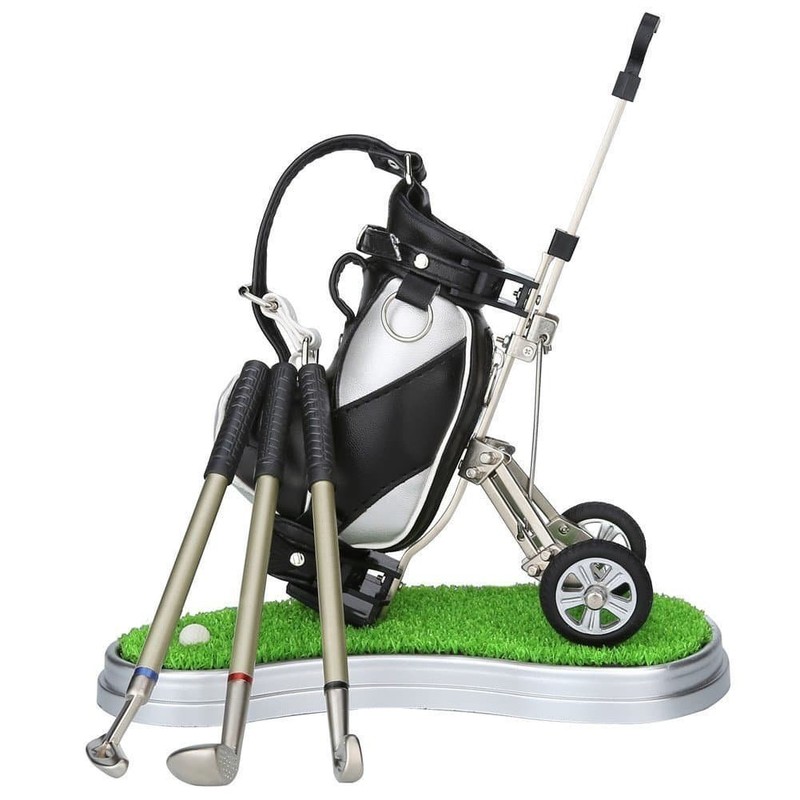 Golf Pen, 3 Pen Holder, Golf Prizes, Golf Favors, Golf