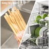 SEMORK 20 Pairs Bamboo Chopsticks Reusable, Dishwasher Safe, Japanese &