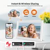Frameo 10.1" Digital Picture Frame with 32GB Memory White WiFi