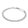 Kuzzoi 0204362022 Men's Silver Bracelet with Curb Links (5 mm)