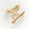 DAPANIY Brushed Gold Cabinet Pulls Drawer Pulls, Half Moon Shape