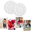 GBACHOOSE 40Pcs Artists Paint Palettes, Round Paint Palette Tray with