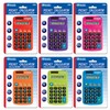 BAZIC 8-Digit Dual Power Calculator Pocket Size, Solar Powered &