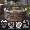 Fire Pit Spark Screen,24 Inch Fire Pit Screen Cover Outdoor