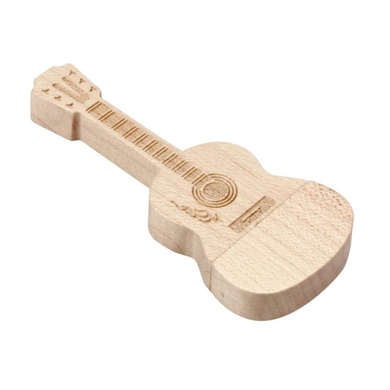 Real wooden guitar USB Flash Drive 8GB - Memory Stick