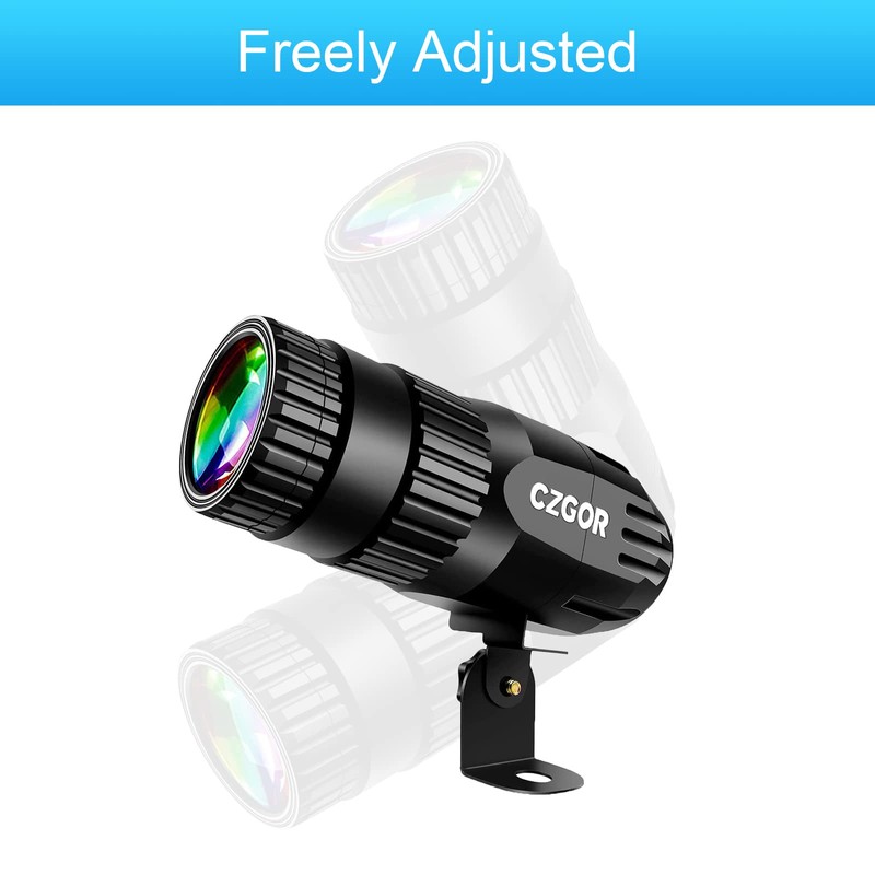 Led Pinspot Light, Czgor 15W Disco Ball Spotlight, RGBW 4