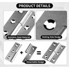 Anstore Pack of 4 Removable Hinges 3 Inch, 75 x