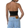 GORGLITTER Women's Crop Top Halterneck Summer Top Backless Tank Tops