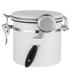 Coffee Canister 1.2L Stainless Steel Versatile Airtight Food Storage Container with Scoop for Kitchen