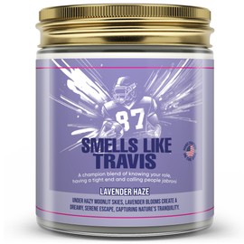 Taylor Inspired Smells Like Travis Candle - Long Lasting Soy Wax Candle Gift Set for Taylor Fans - Luxury Scented Candles for Taylor Parties, Home, Birthday Candle - 5 Fragrances (8oz)