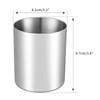 Bidponds Silver Desk Pen Holder, 304 Stainless Steel Pen Holder,