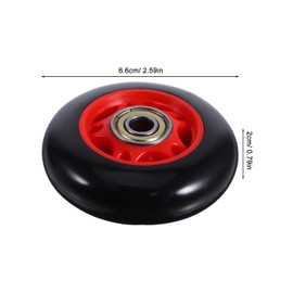 Sosoport 4pcs Roller Universal Exercise Roller Rowing Machine Seats Exercise Wheels Fitness Ab Roller Workout Roller Fitness Gym Core