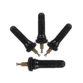 TPMS Tyre Valve Stems, 4Pcs Tire Pressure Monitoring System Sensor TPMS Rubber Sensor Valve Stem Anti Explosion Snap In Type Tool for Car