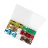 24Pcs Automotive Fuse Assortment Kit with Storage Box Zinc Alloy
