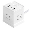 Power Strip with USB, Cube Charging Station Protector, Power Outlet