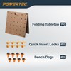 POWERTEC 72302 Arachni Flex 24" x 48" Foldable Workbench Tabletop