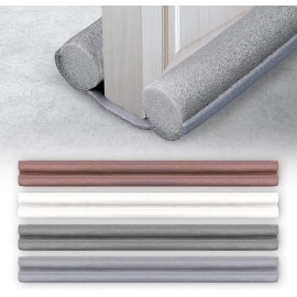 Under Door Bottom Seal Strip Stopper Door Draft Guard Stopper Soundproof Strip - White