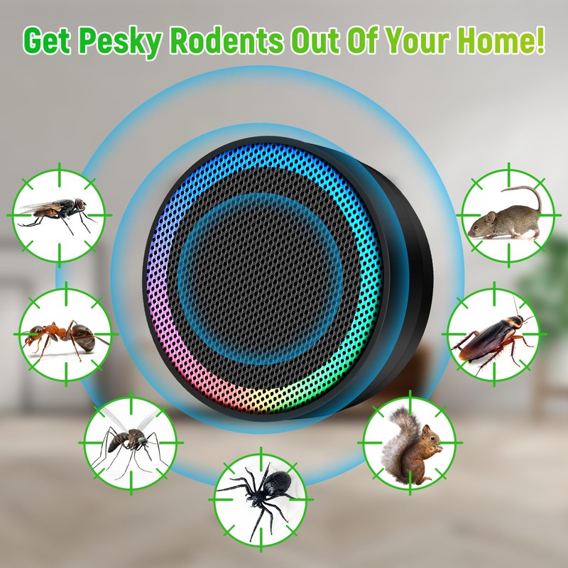 JNKNT Ultrasonic Pest Control Repellent, Insect Indoor Repellent Plug in,