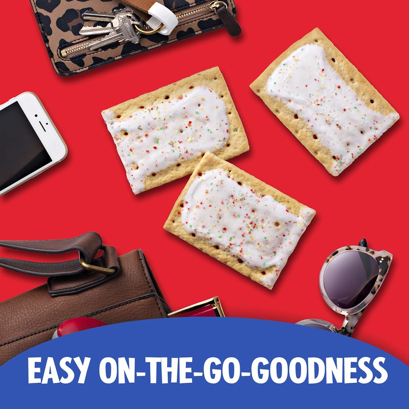 Pop-Tarts Breakfast Toaster Pastries, Frosted Strawberry Flavored, Value Pack, 29.3