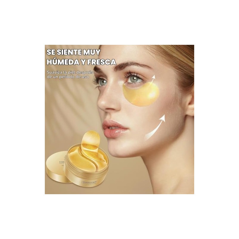 Parches de Ojos con Péptidos de Colágeno 24K, Mascarilla Nutritiva