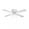 Patriot Lighting 42" White Indoor Ceiling Fan Flush Mount 4