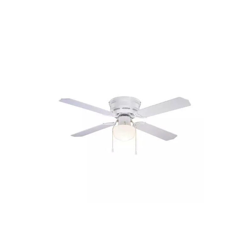 Patriot Lighting 42" White Indoor Ceiling Fan Flush Mount 4