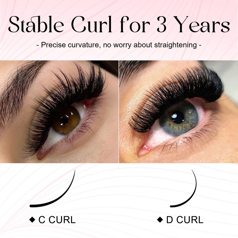 ALLOVE Lash Extension Eyelash Extension 0.03 mm CC Curl 17