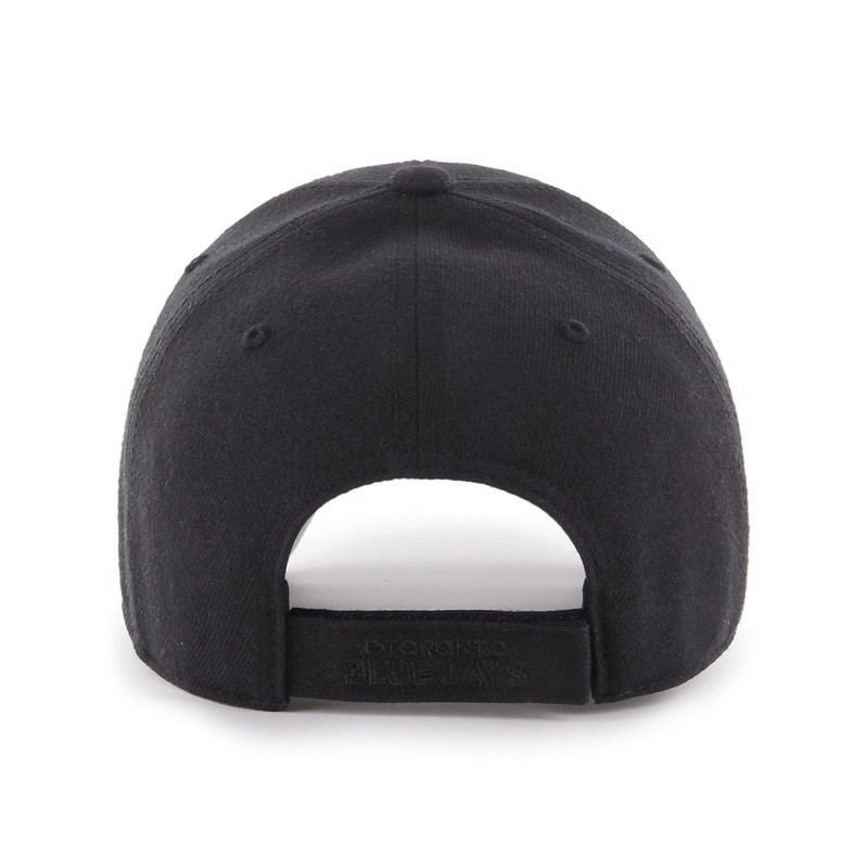 47 Men's Toronto Blue Jays Black On Black MVP Adjustable