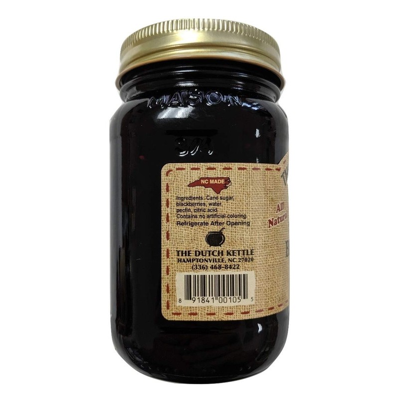 The Dutch Kettle Amish Homemade Style Blackberry Jam Seedless 2-19