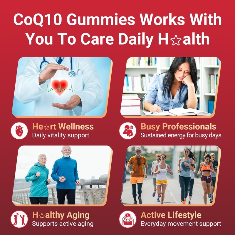 CoQ10 Gummies 300mg - Co Q 10 Supplement with Beet