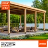 Uphode 2Pack 4"x4"(Actual 3.5"x3.5") Wooden Post Base for Concrete, U-Shape