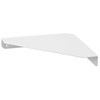 Yamazaki 6911 Gypsum Board Wall Compatible Corner Shelf, White, Approx.