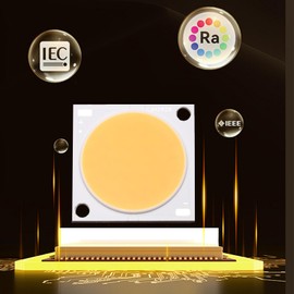 LEDGUHON 50W High Power LED Chip,3000K Warm White High CRI98 Super Bright COB LED Module Light Emitting Diode DIY Illumination (1750mA/30-32V/3000K/CRI:95-98)