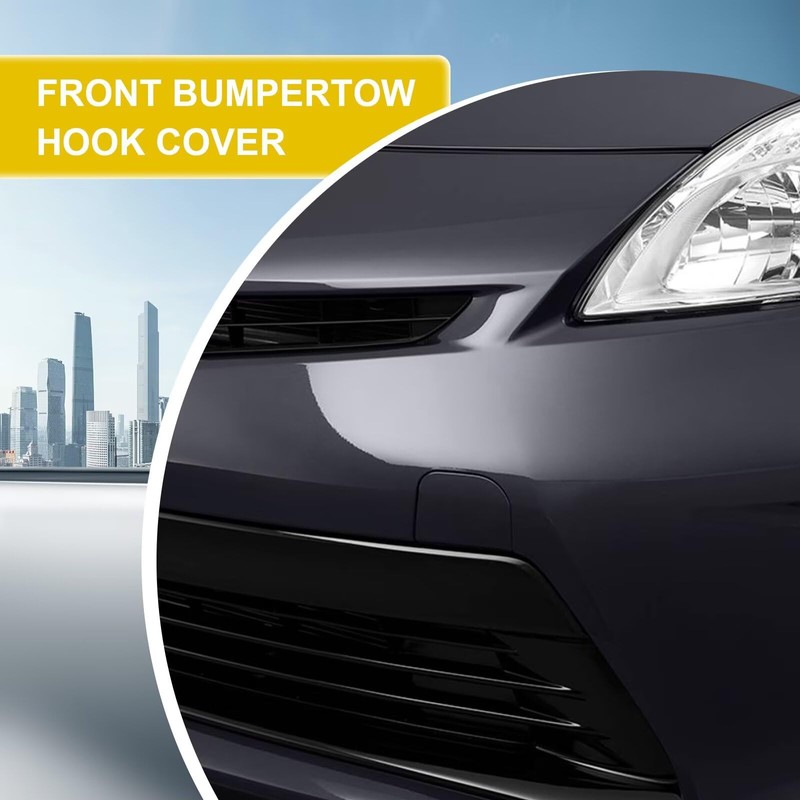 Car Front Bumper Tow Hook Cover Compatible with Toyota Prius