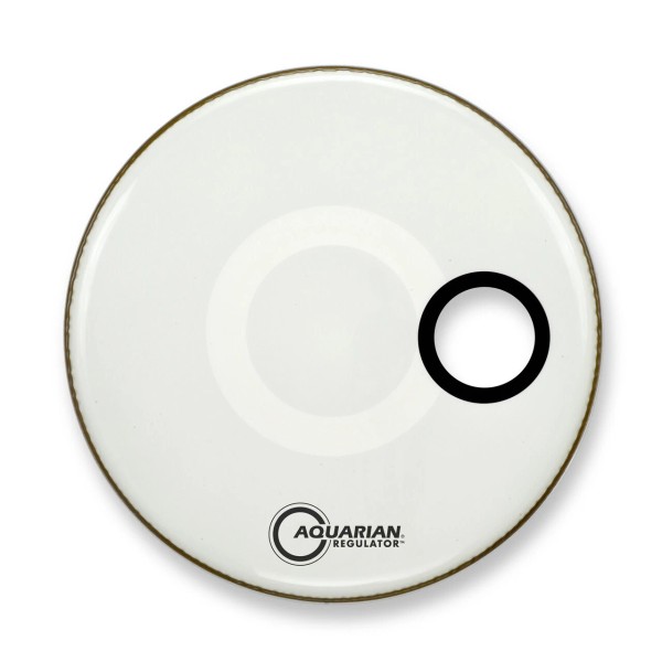 Aquarian - RSM16WH - 16" Regulator Off-Set Hole Bass Drum