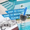 TidyMister Small Pool Brush Head for Cleaning Narrow Corners Steps,