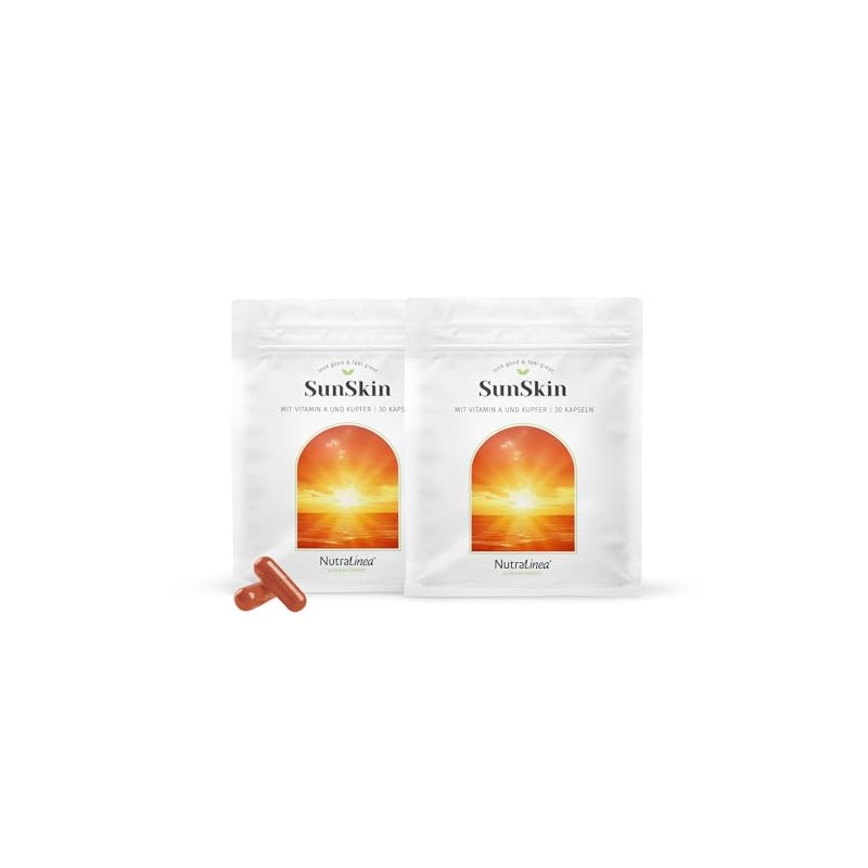 NutraLinea SunSkin Natürlich gebräunte Haut ohne Sonne, 2x 30 Kapseln
