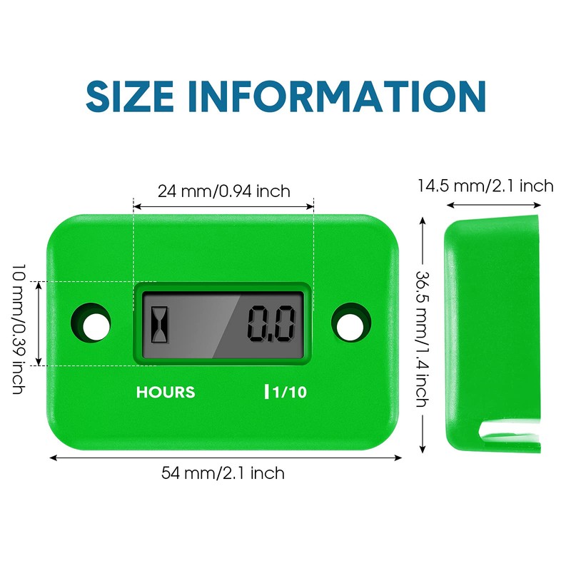 Inductive Hour Meters Digital Engine Hour Meter Automatically Shutdown for