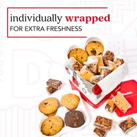 David's Cookies 5lb Assorted Cookies & Brownies Tin Gift Basket – Fresh-Baked Delicious Gourmet Treats for Sharing | Ideal Party Pack Gift Basket for Family, Friends, Holidays, & Special Occasions