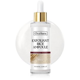 Rice Peeling Ampoule, White rice ampoule+Black rice ampoule,Soft Exfoliating Face and Body Scrub Dead Skin Cells, Blackheads Remover for All Skin Types,Comfort Skincare Serums,women self care package, Mother's Day Gift - Specification: White rice ampoule