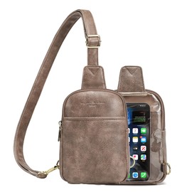 Travel Small Sling Bag for Women Anti Theft Crossbody Bags Phone Purse Cross Body Fanny Pack Over the Shoulder Bags(Light Coffee)