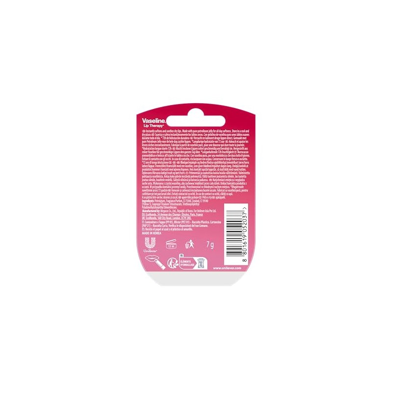 Vaseline - 2 Pack Bálsamo para Labios Mini Tarro HIDRATACIÓN