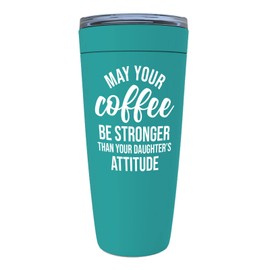 Coffee Lover Mint Edition Viking Tumbler 20oz - may your coffee - Coffee Drinker Enthusiast Latte Arabica Caffeine Addict Mom Mother's Day From Daughter