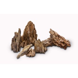 LANDEN Natural Dragon Stones (16lbs, 2~8 inches,7-8pcs) for Aquascaping Terrariums, Paludariums,Vivariums, Reptile and Amphibian Enclosures